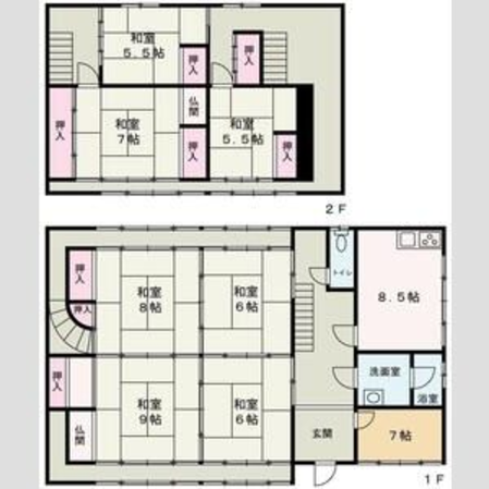 打越吉崎邸の物件間取画像
